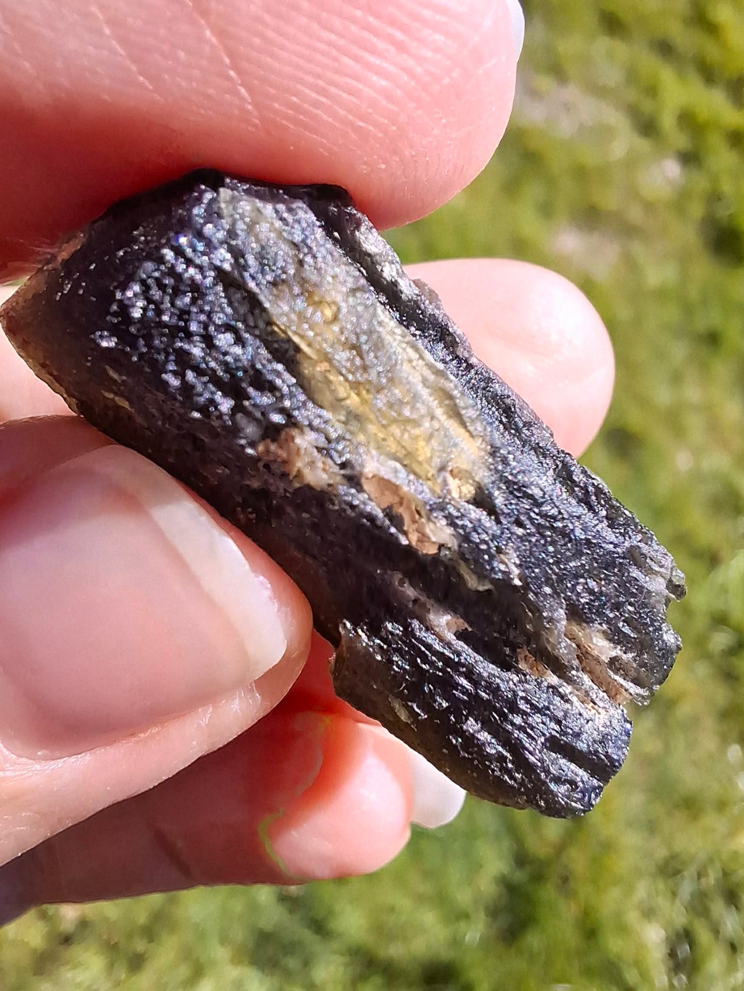 Moldavite Piece, JAKULE, 11.41g, Tektite (Ref: 1176)