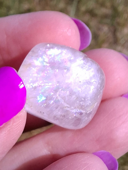 Clear Quartz, Tumble Stone, Crystal 🌈 (Ref: T26)