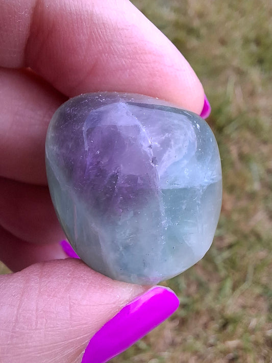 Fluorite, Tumble Stone, Crystal (Ref: T51)