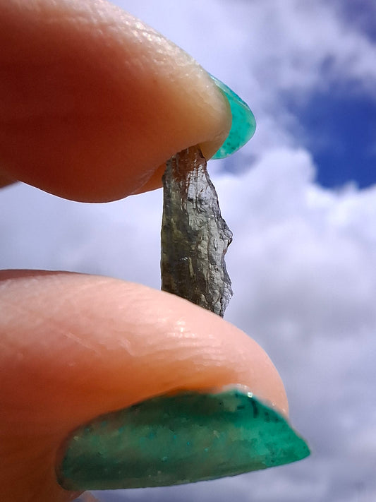 Moldavite small Piece, 0.34g, Tektite (Ref: 1421)