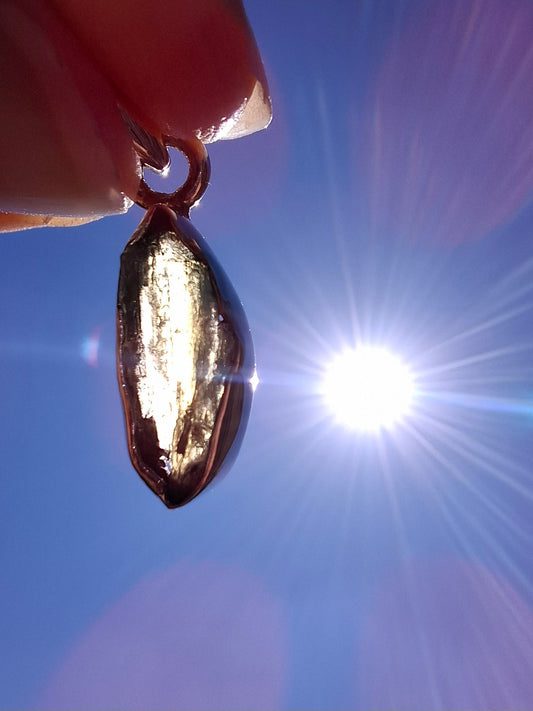 Moldavite Pendant, 925 Silver, Tektite (Ref: P43)