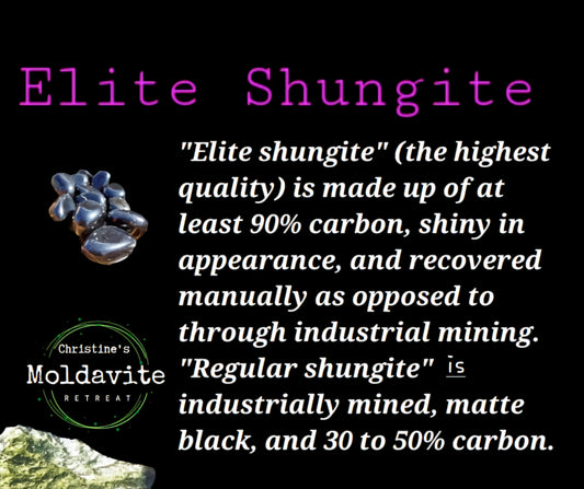 Elite Shungite, Tumble Stone x1, Crystal (Ref: T81)