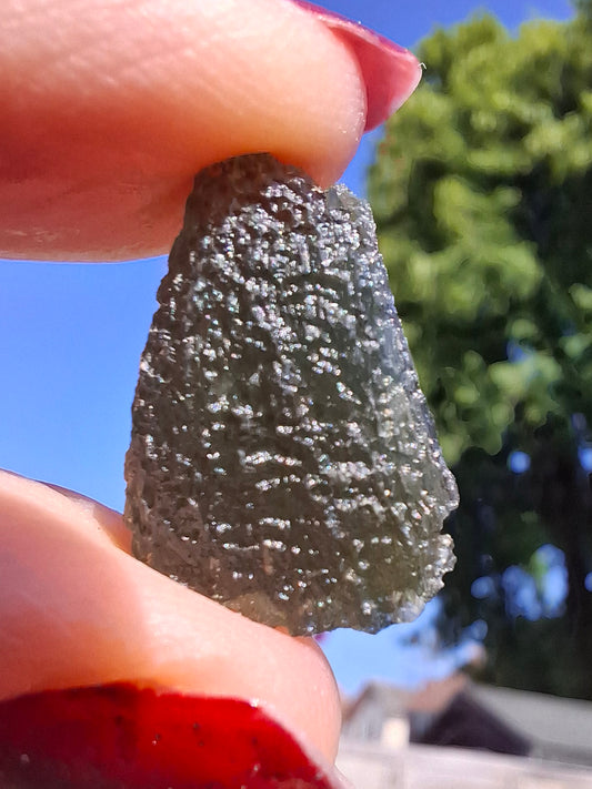 Moldavite Piece, 2.38g, Tektite (Ref: 1466)
