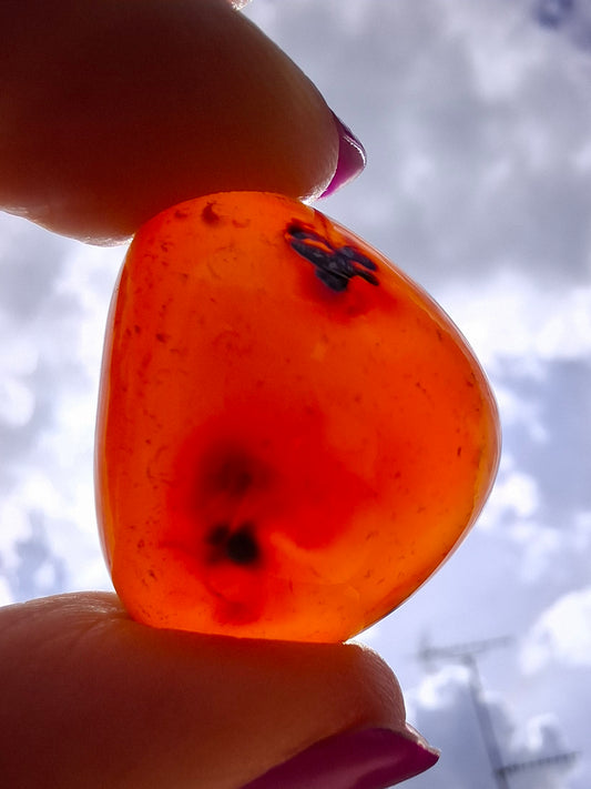 Carnelian, Tumble Stone, Crystal (Ref: T68)