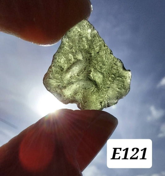 Moldavite Piece, 2.78g, Tektite (Ref: E121)