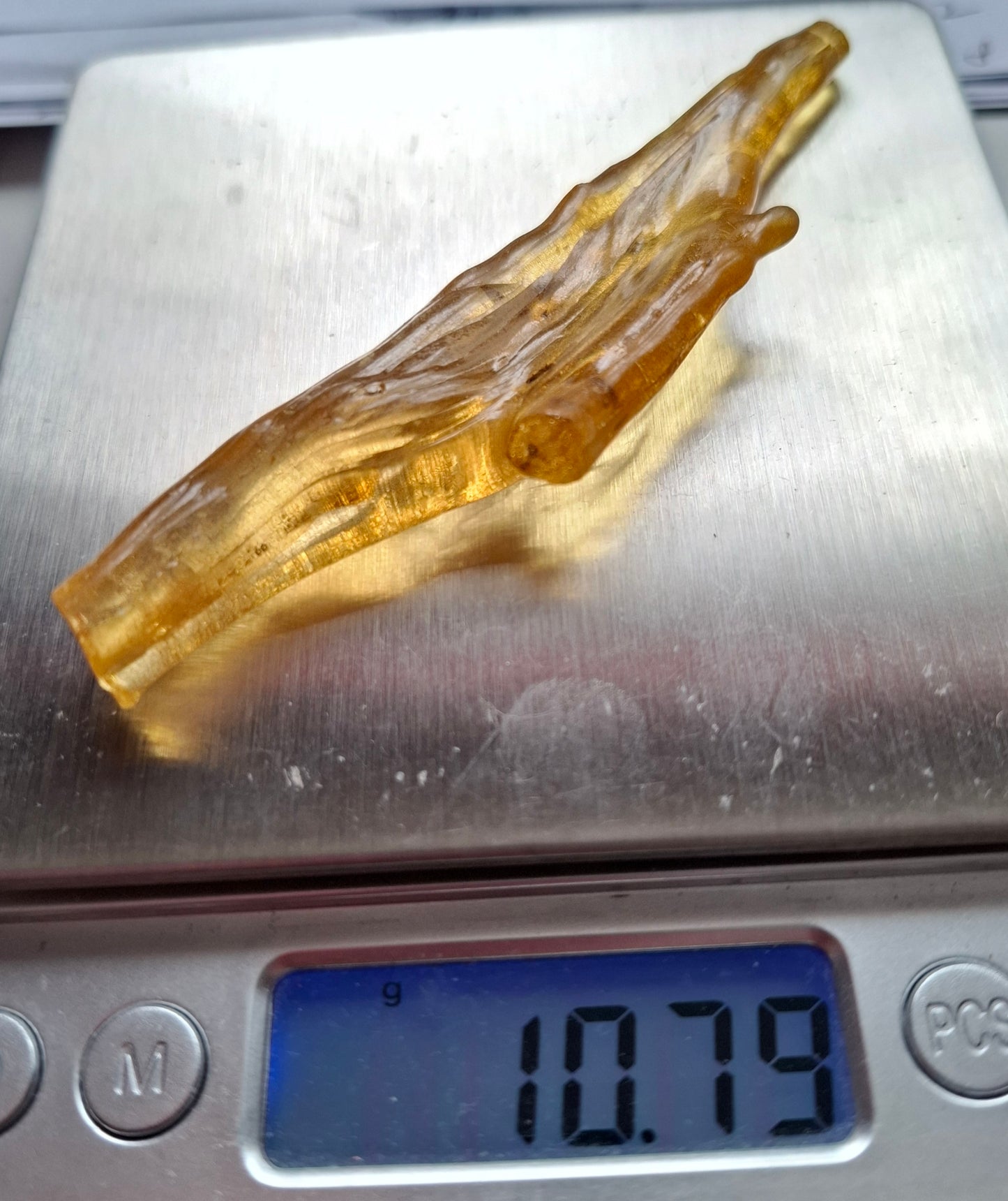 Copal Young Amber with INSECTS inside, 10.79g, Fossil (Ref: CA14)