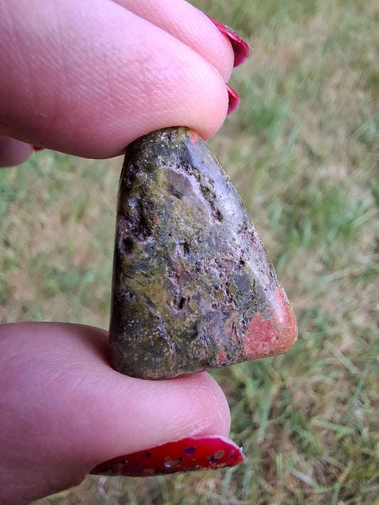 Unakite, Tumble Stone, Crystal (Ref: T181)