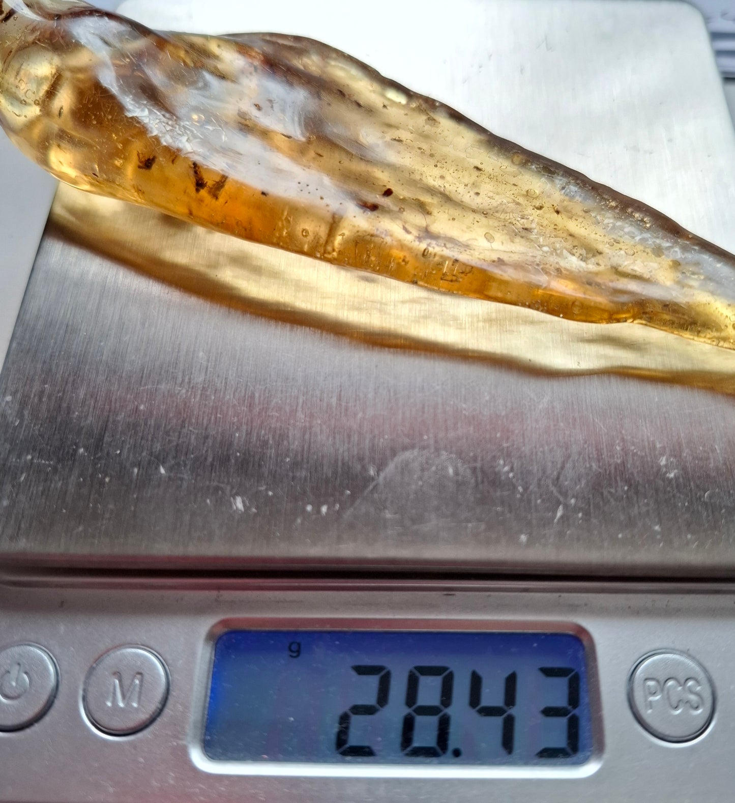 Copal Young Amber with INSECTS inside, 28.43g, Fossil (Ref: CA10)