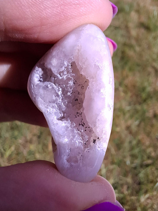 Flower Agate, Tumble Stone, Crystal (Ref: T74)