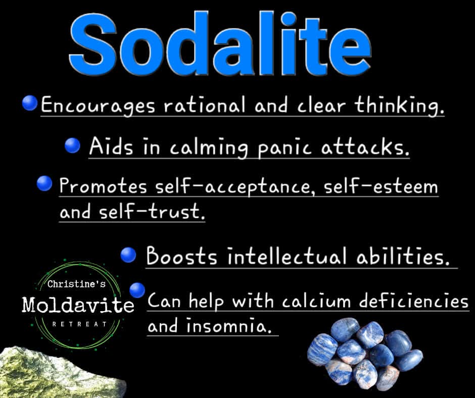 Sodalite, Tumble Stone, Crystal (Ref: T153)