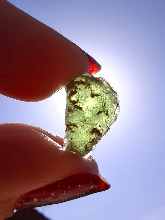 Moldavite Piece, 1.23g, Tektite (Ref: 1484)