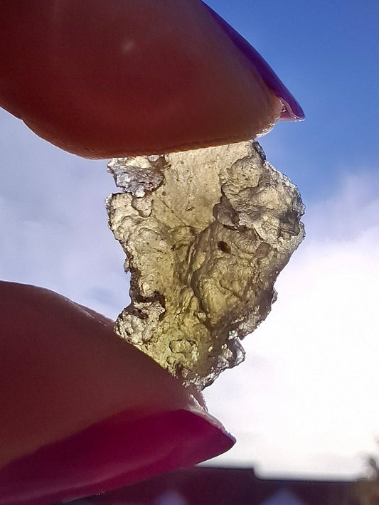 Moldavite Piece, 1.22g, Tektite (Ref: 1464)