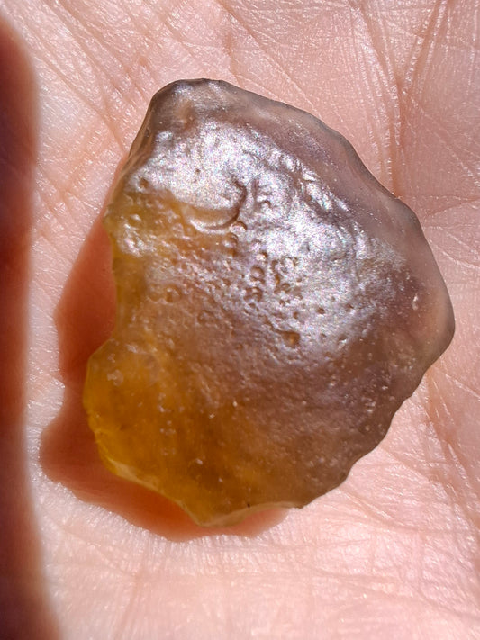 Libyan Desert Glass (darker) Piece, 4.84g, Tektite (Ref: L1360)