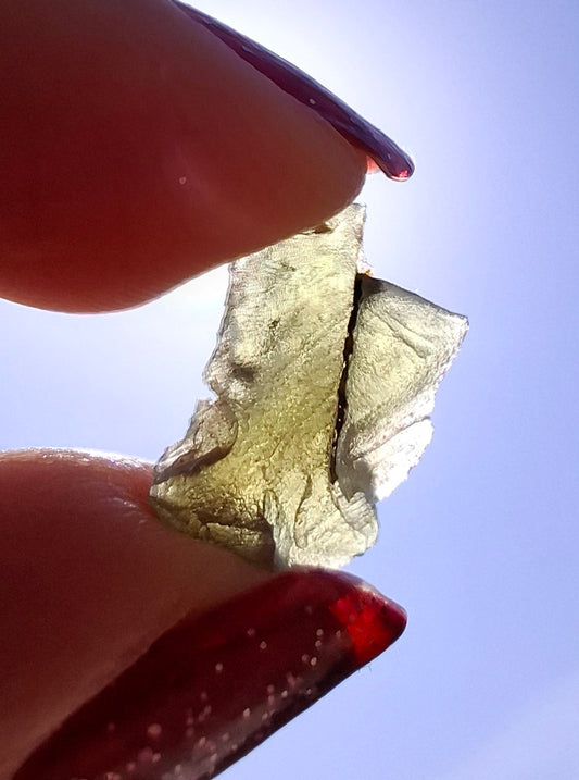 Moldavite Piece, 0.75g, Tektite (Ref: 1483)