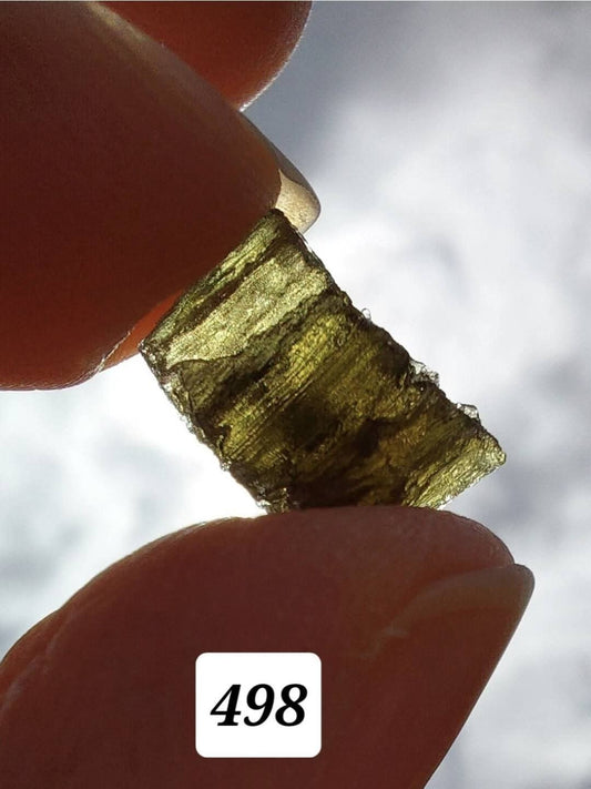 Moldavite Piece, 0.87g, Tektite (Ref: 498)