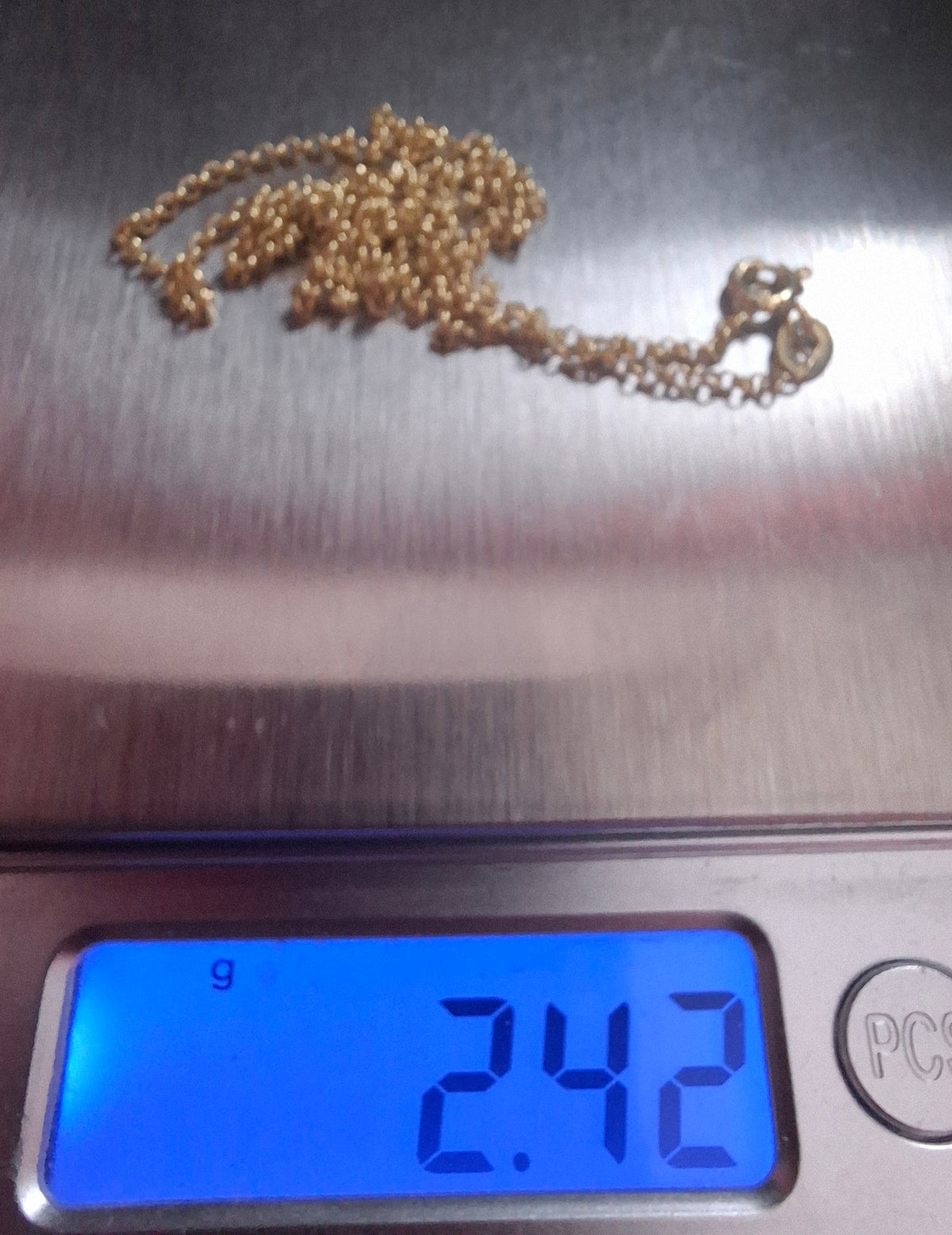 Round Belcher GOLD PLATED, 1.6mm, 18 inch CHAIN (Ref: Chain-2)