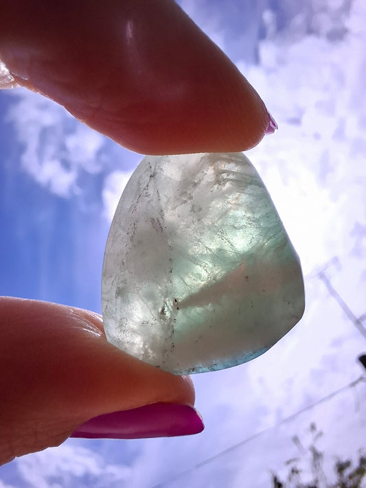 Fluorite, Tumble Stone, Crystal (Ref: T56)