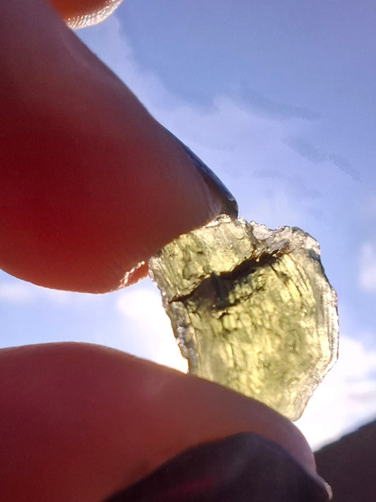 Moldavite Piece, 1.00g, Tektite (Ref: 1399)