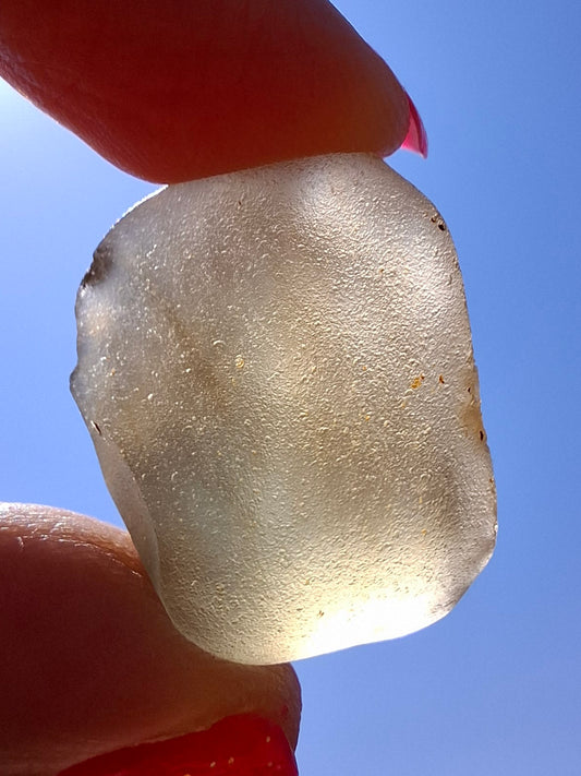 Libyan Desert Glass (darker) Piece, 9.54g, Tektite (Ref: L1371)