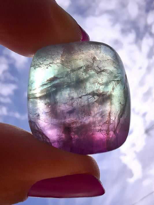 Fluorite, Tumble Stone, Crystal (Ref: T55)