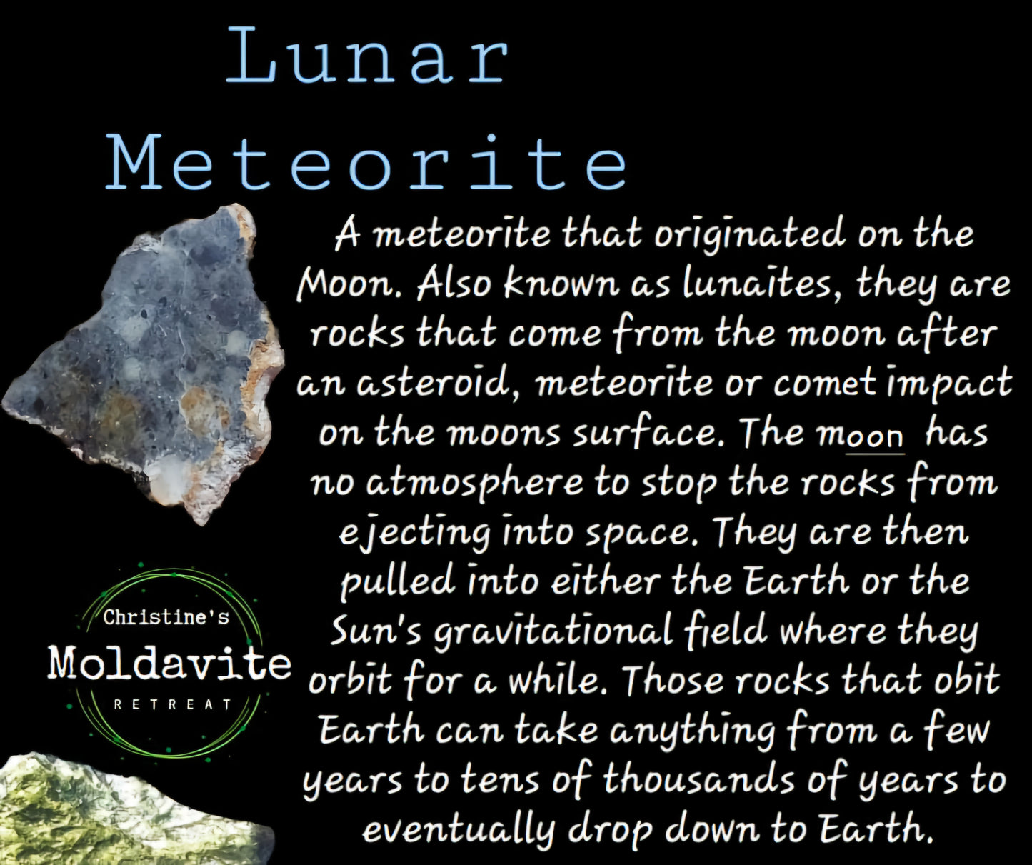 Lunar Meteorite, 0.27g, 'Moon Rock' (Ref: LM3)