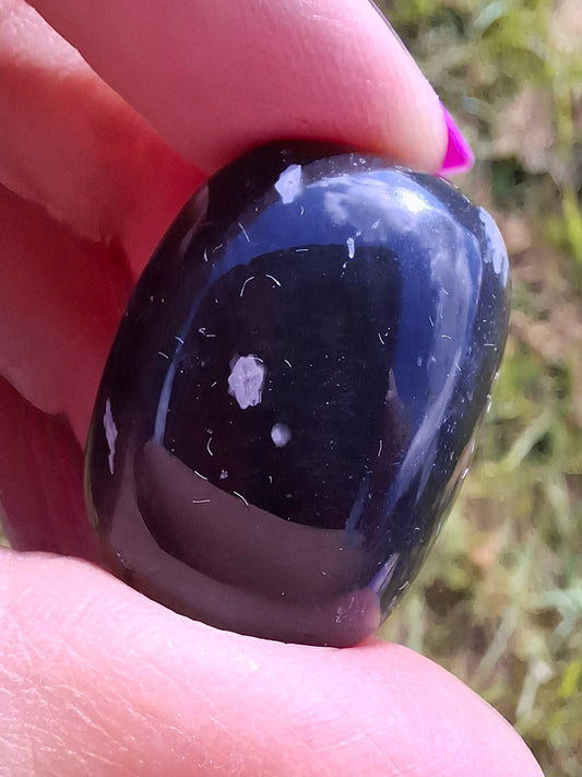 Snowflake Obsidian, Tumble Stone, Crystal (Ref: T100)