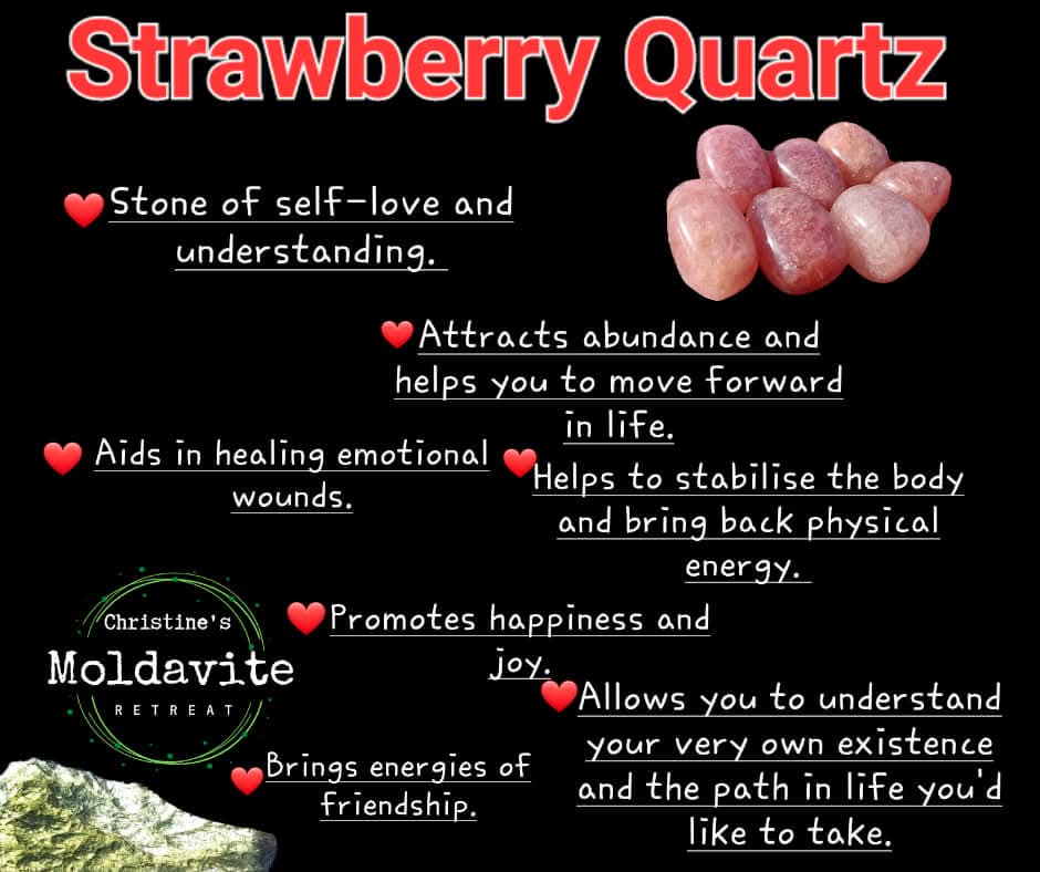Strawberry Quartz, Tumble Stone, Crystal