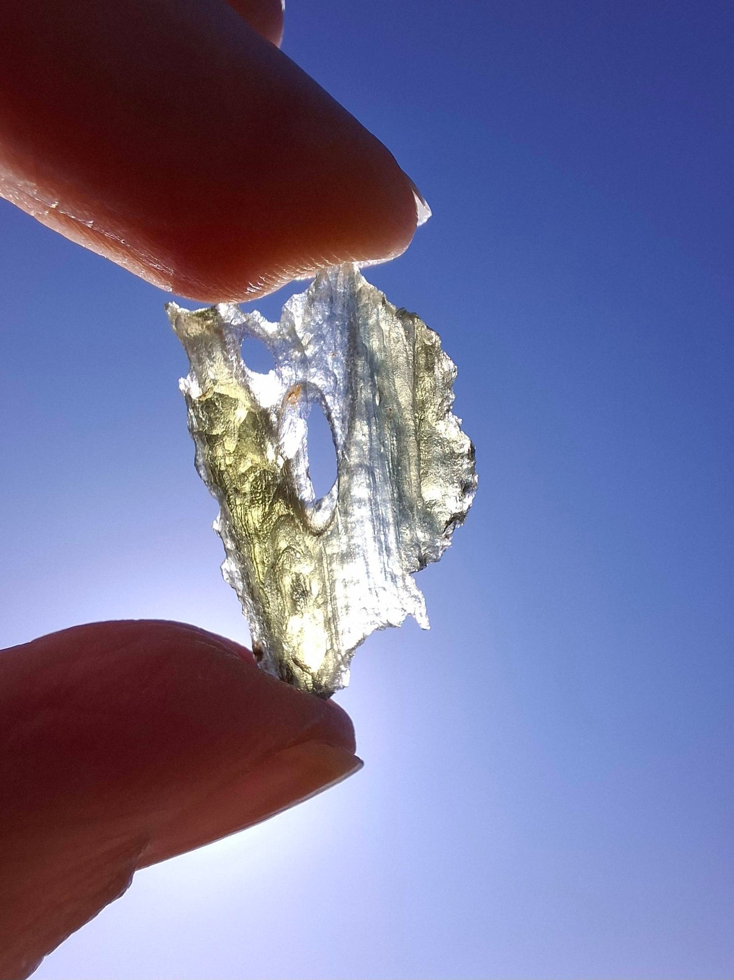 Moldavite Piece, JAKULE, 1.46g, Tektite (Ref: 1361)