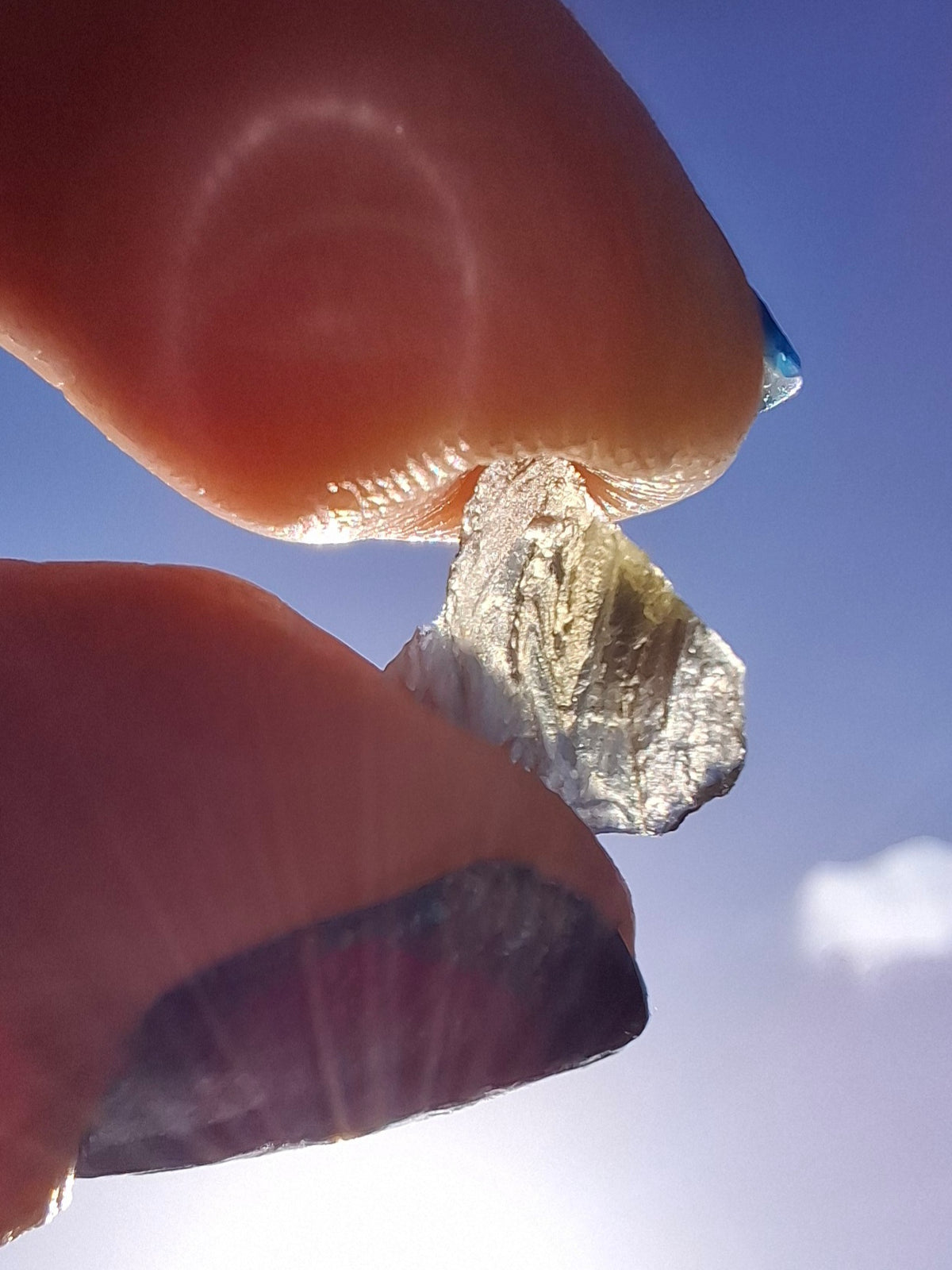 Moldavite small Piece, 0.22g, Tektite (Ref: 1522)