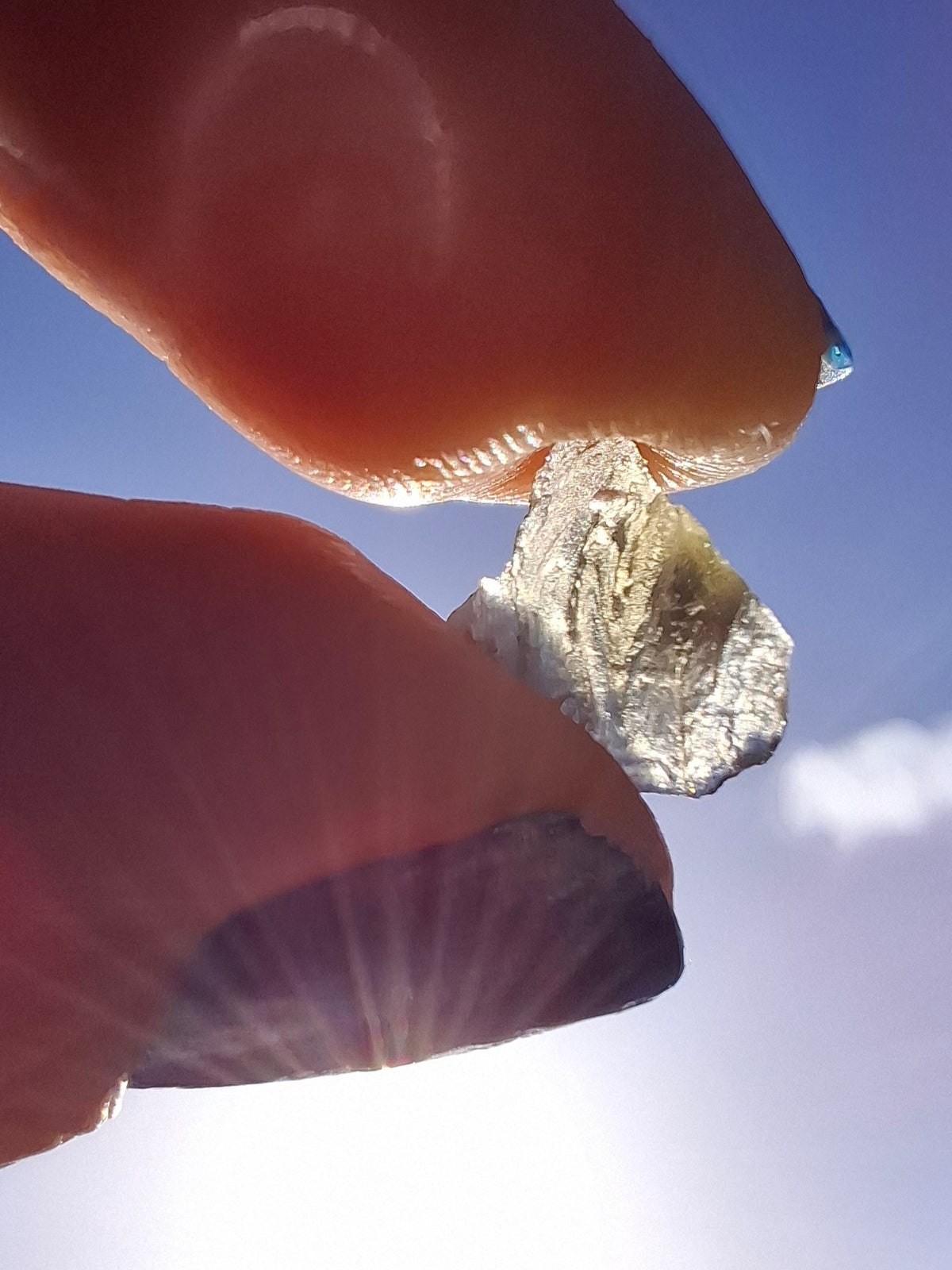 Moldavite small Piece, 0.22g, Tektite (Ref: 1522)