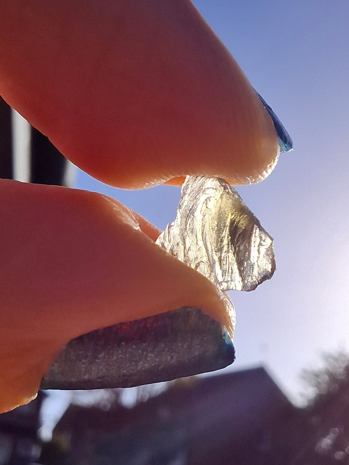 Moldavite small Piece, 0.22g, Tektite (Ref: 1522)