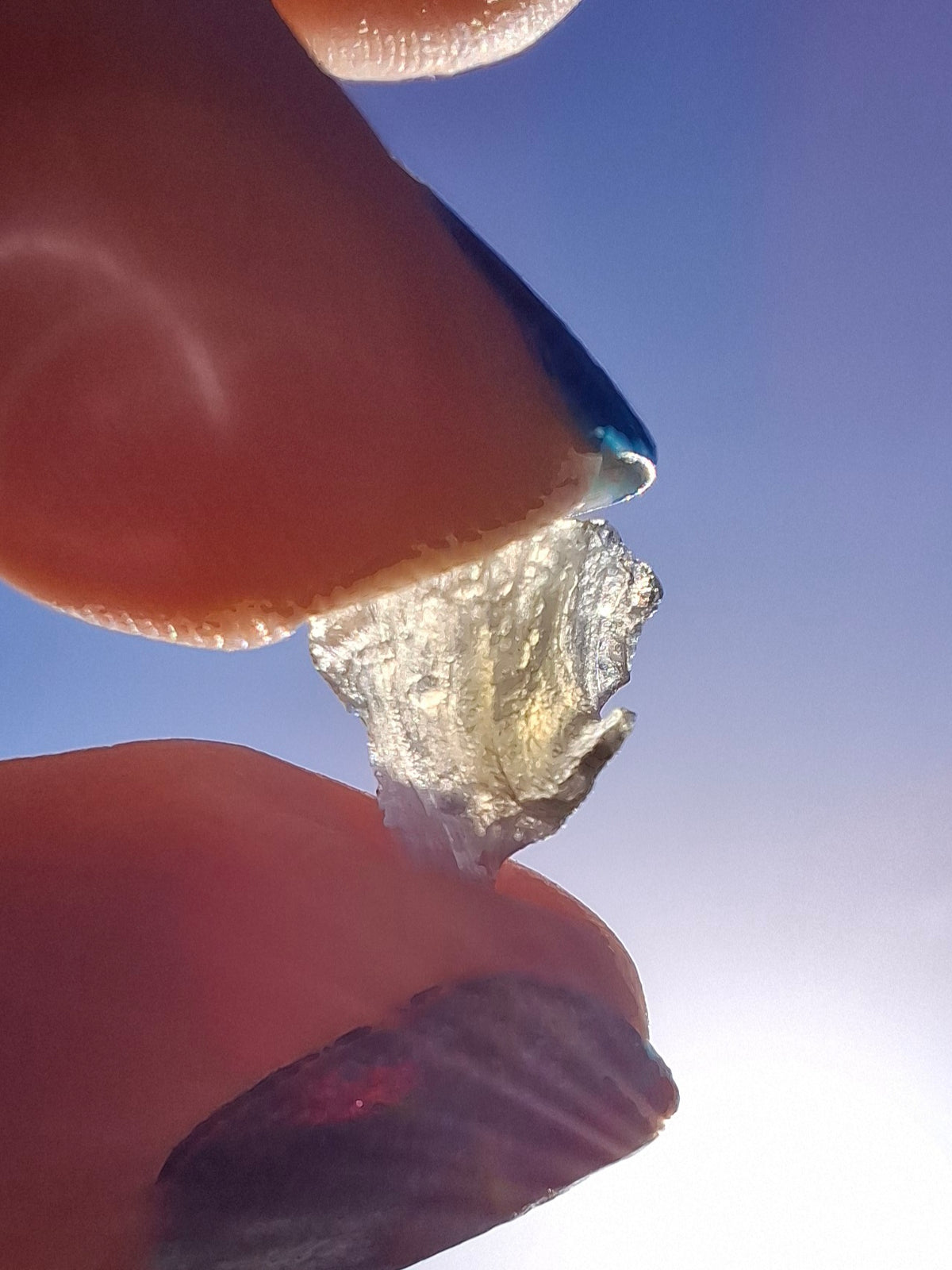 Moldavite small Piece, 0.22g, Tektite (Ref: 1522)