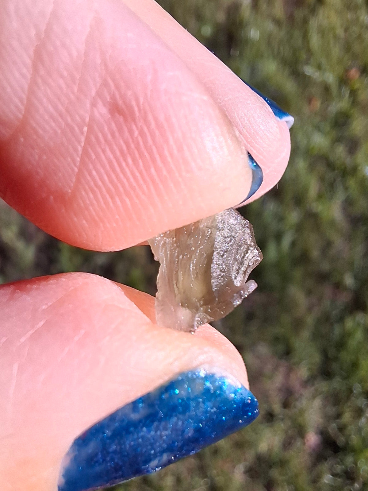 Moldavite small Piece, 0.22g, Tektite (Ref: 1522)