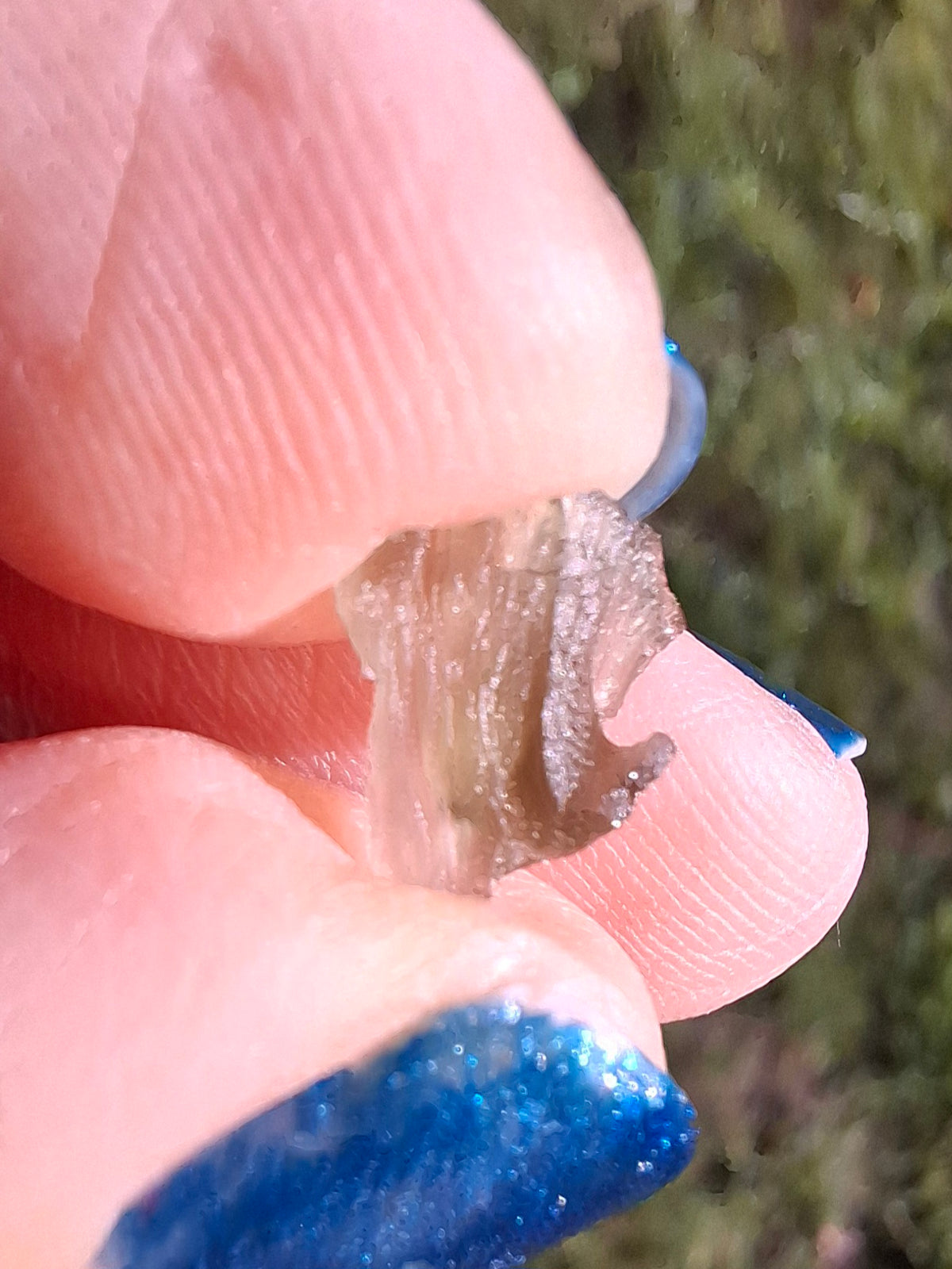 Moldavite small Piece, 0.22g, Tektite (Ref: 1522)