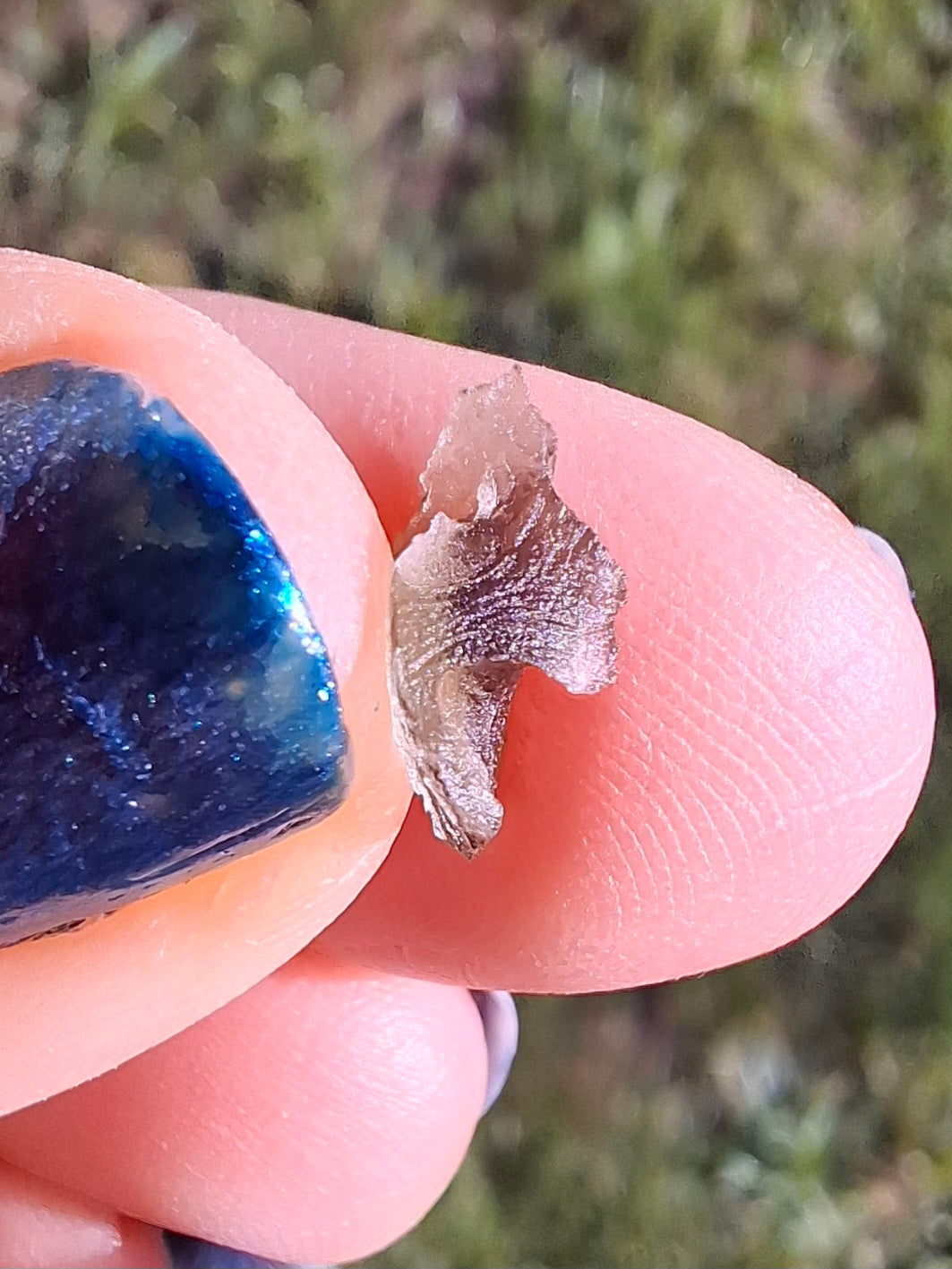 Moldavite small Piece, 0.22g, Tektite (Ref: 1522)