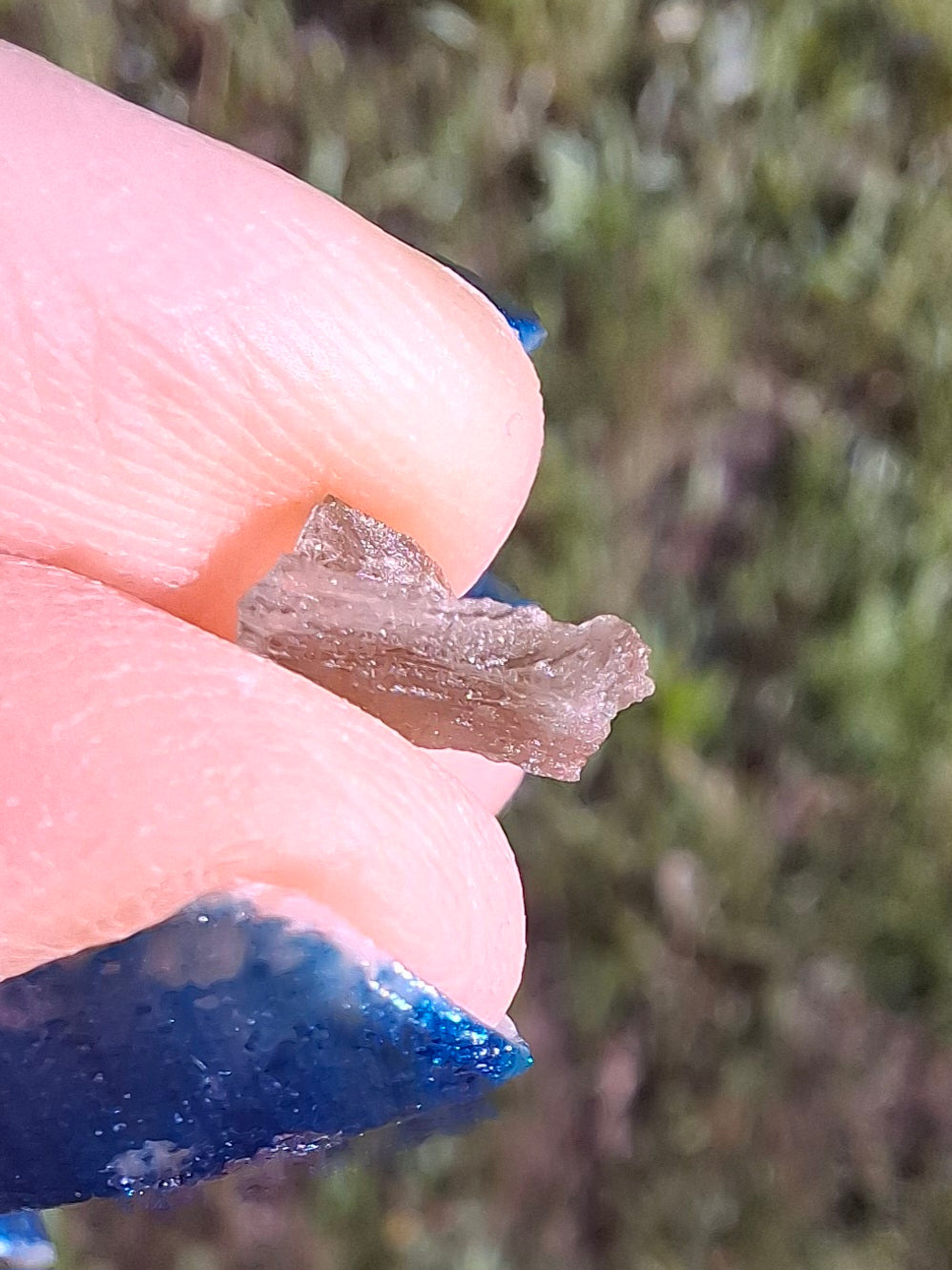Moldavite small Piece, 0.22g, Tektite (Ref: 1522)
