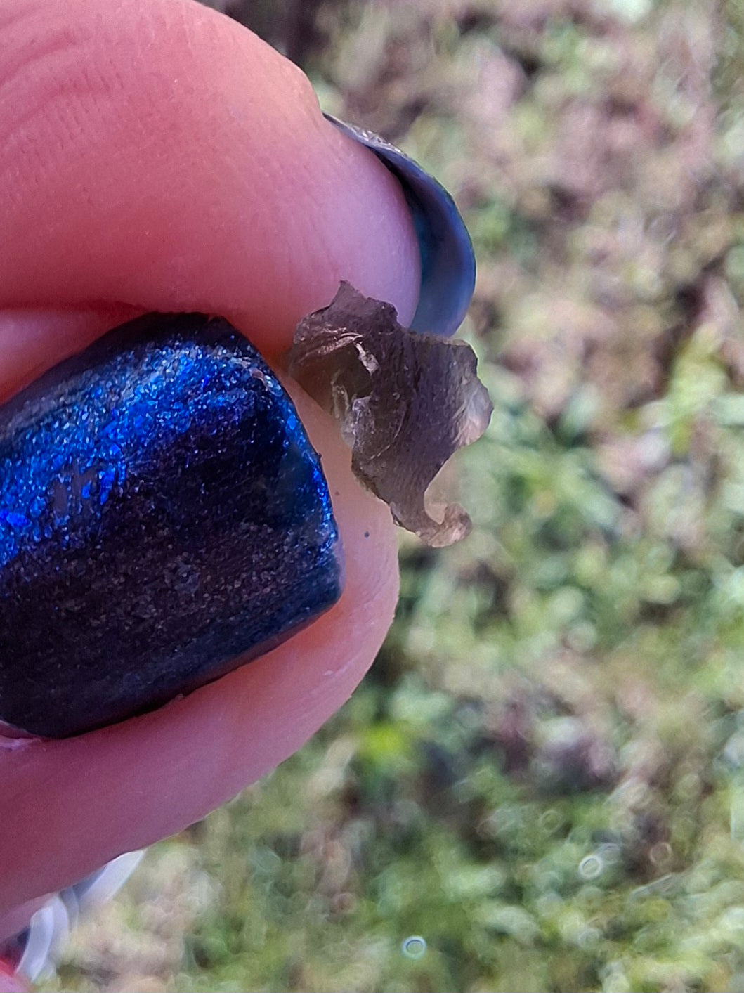 Moldavite small Piece, 0.22g, Tektite (Ref: 1522)