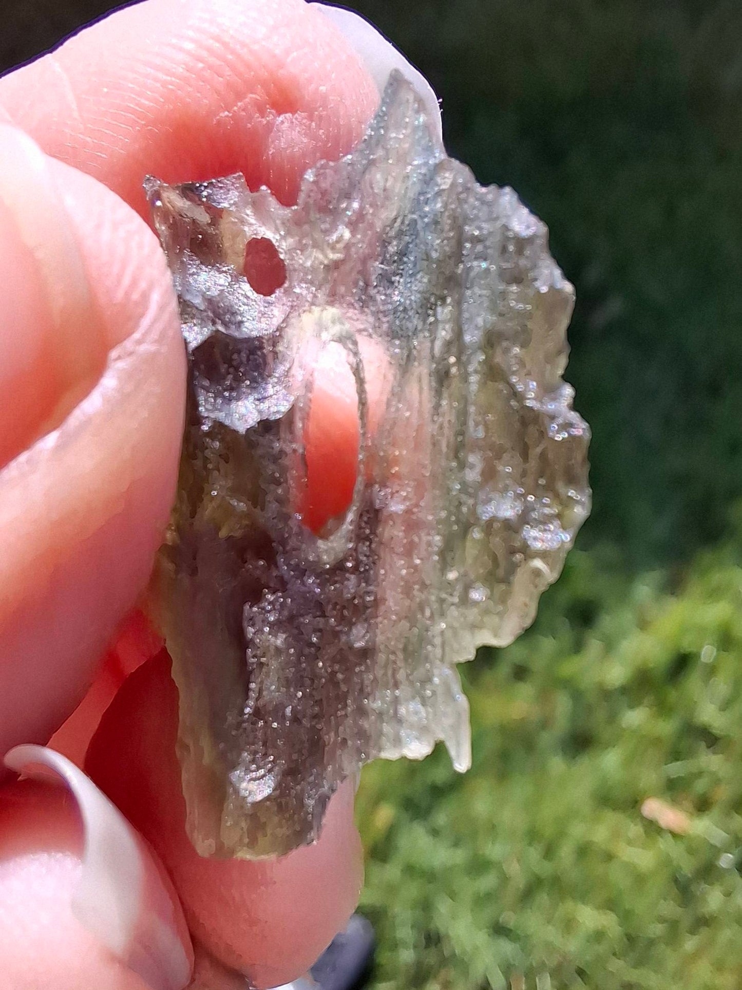 Moldavite Piece, JAKULE, 1.46g, Tektite (Ref: 1361)