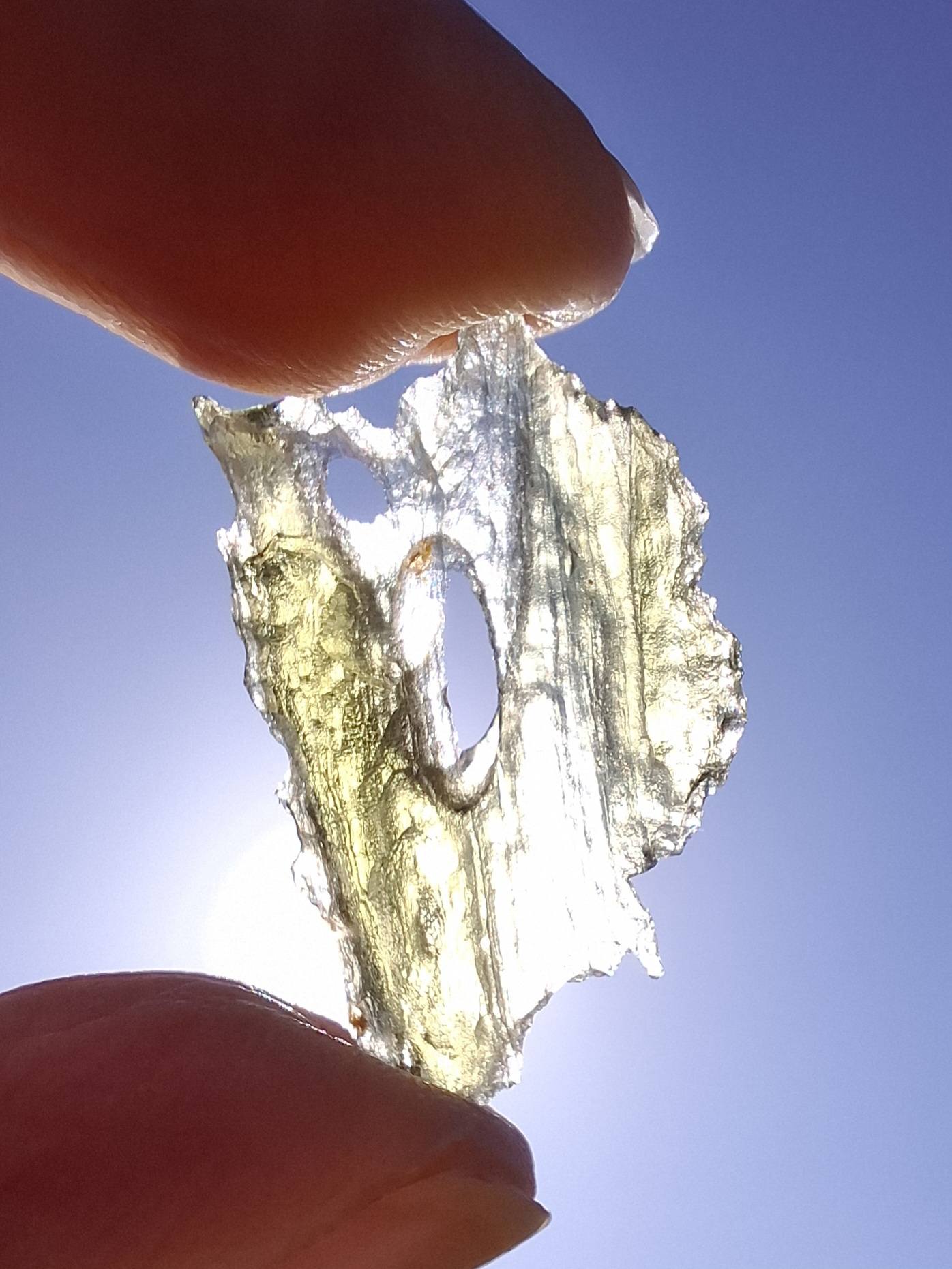 Moldavite Piece, JAKULE, 1.46g, Tektite (Ref: 1361)
