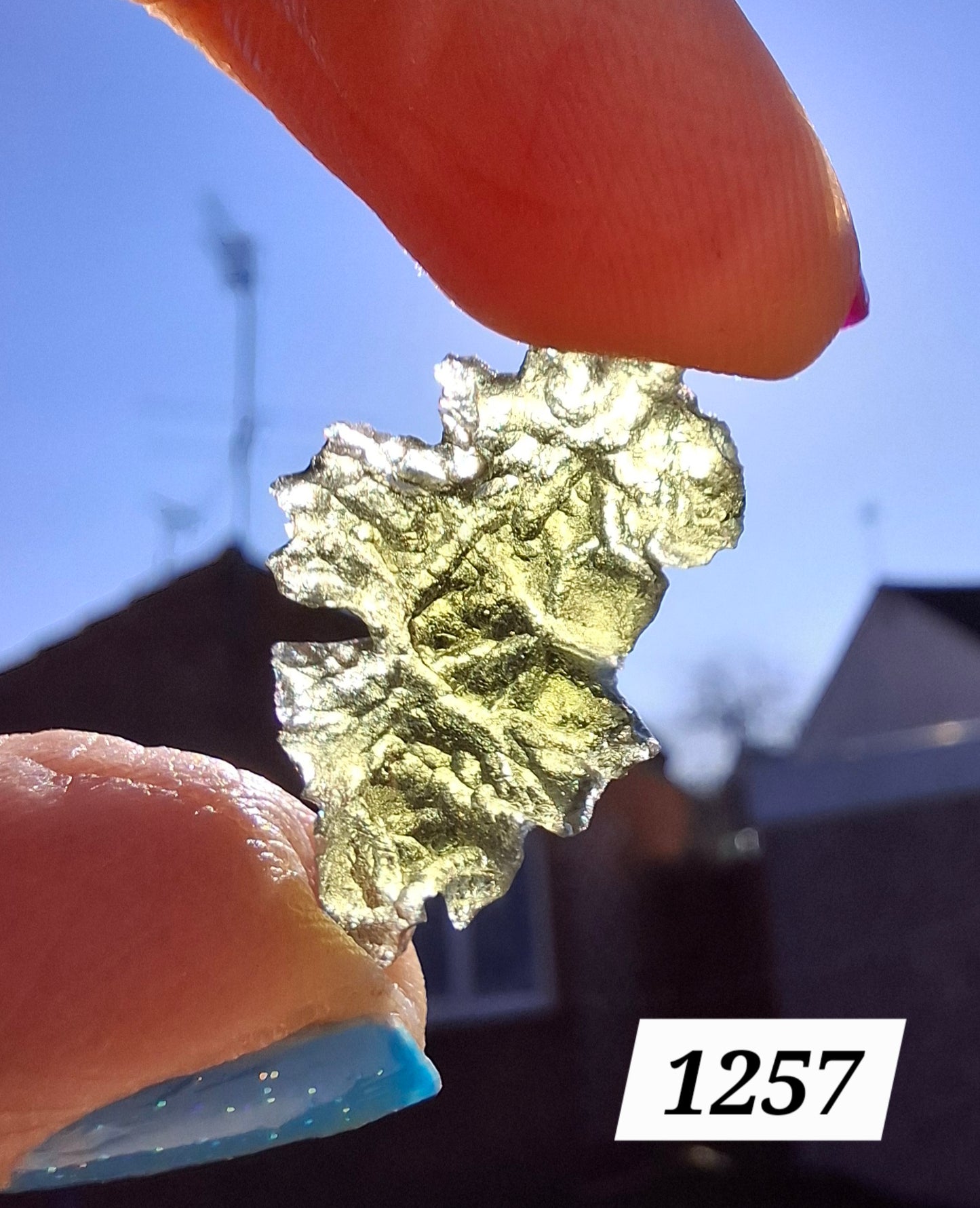 Moldavite Piece, JEZKOVNA BESEDNICE, 1.89g, Tektite (Ref: 1257)
