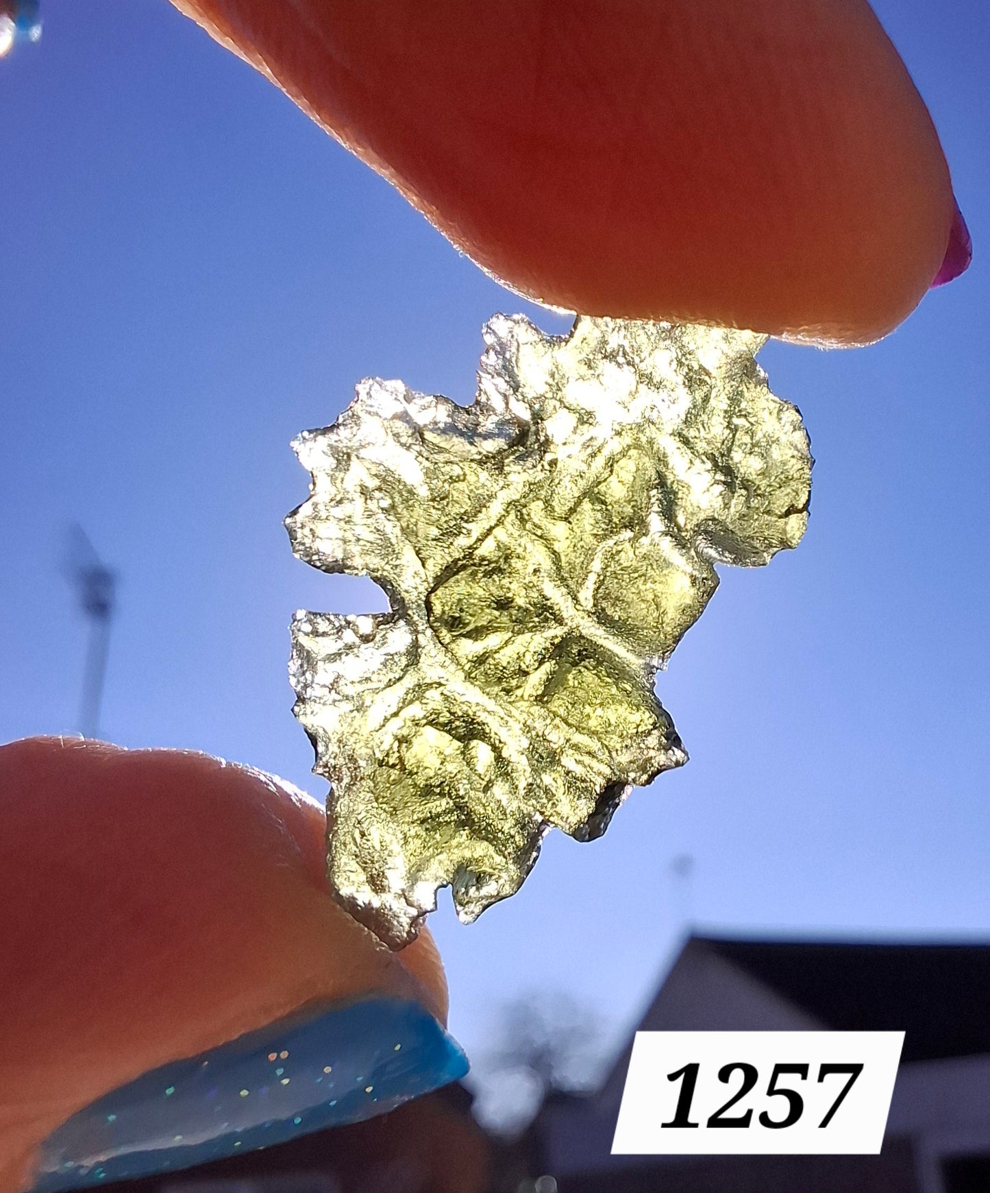 Moldavite Piece, JEZKOVNA BESEDNICE, 1.89g, Tektite (Ref: 1257)
