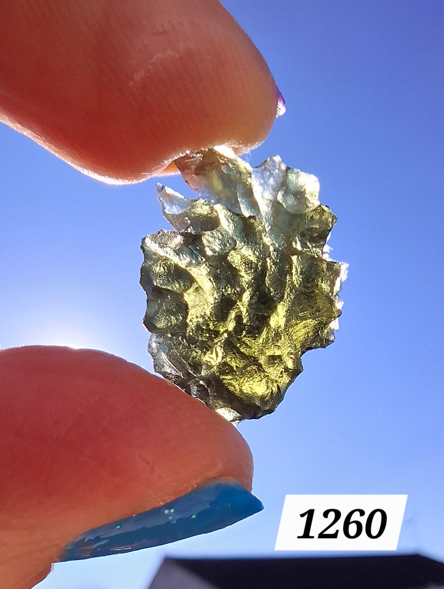 Moldavite Piece, JEZKOVNA BESEDNICE, 1.95g, Tektite (Ref: 1260)