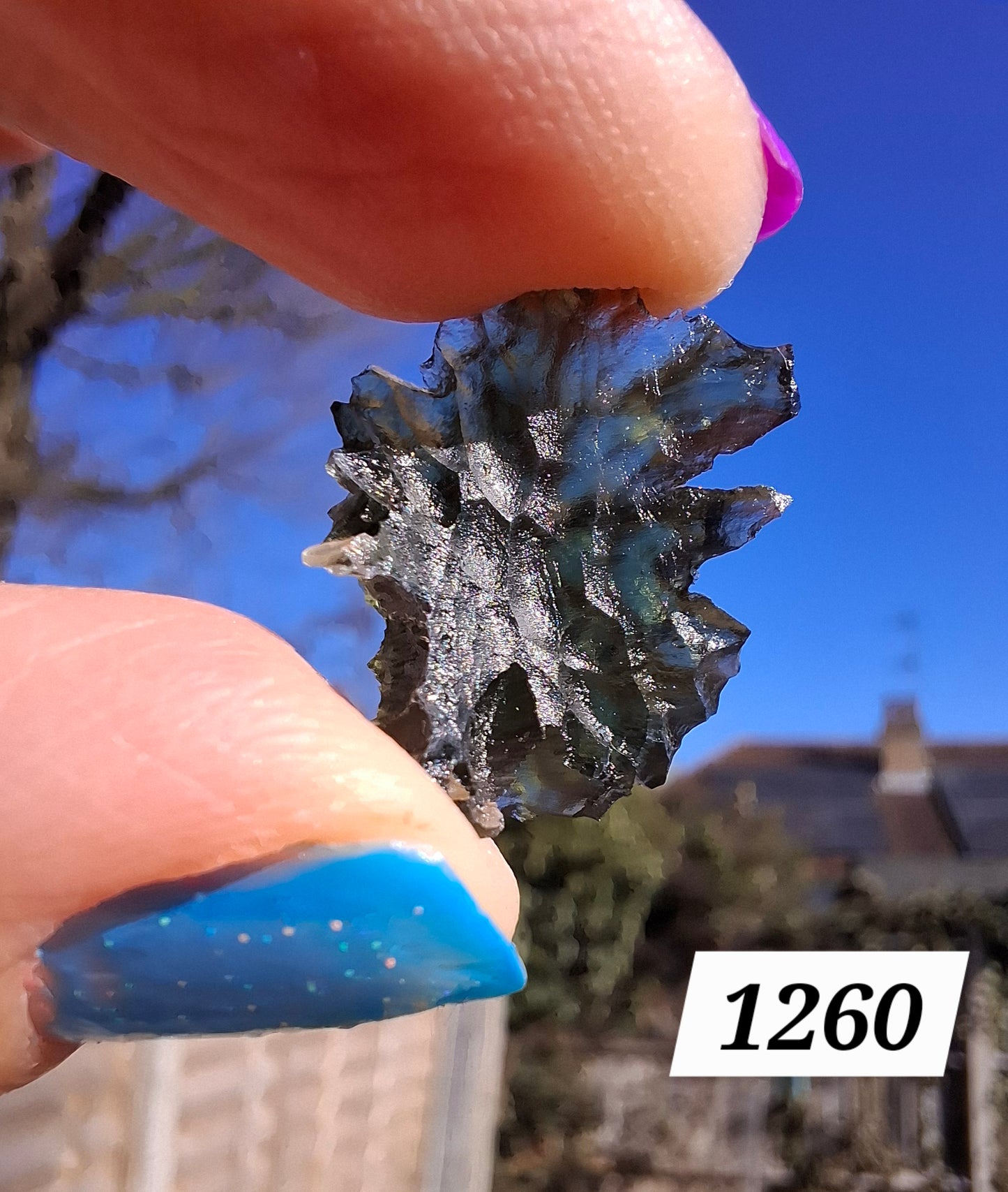 Moldavite Piece, JEZKOVNA BESEDNICE, 1.95g, Tektite (Ref: 1260)