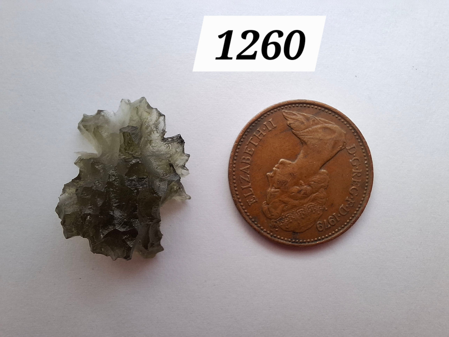 Moldavite Piece, JEZKOVNA BESEDNICE, 1.95g, Tektite (Ref: 1260)