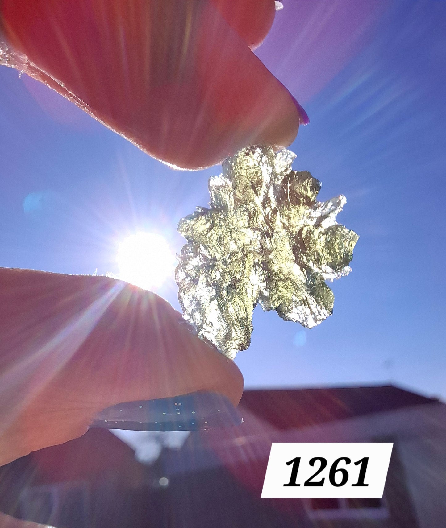 Moldavite Piece, JEZKOVNA BESEDNICE, 1.79g, Tektite (Ref: 1261)
