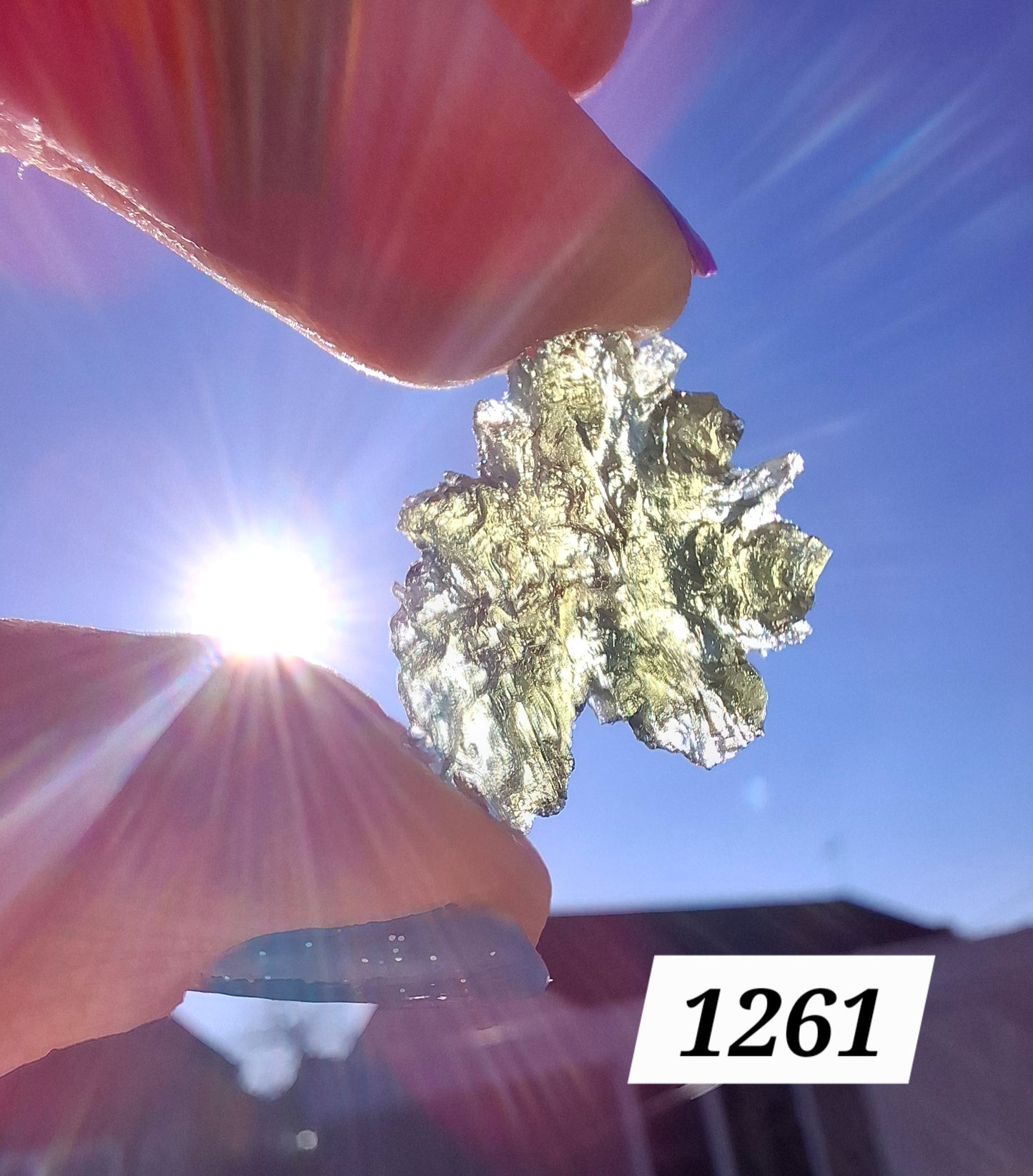 Moldavite Piece, JEZKOVNA BESEDNICE, 1.79g, Tektite (Ref: 1261)