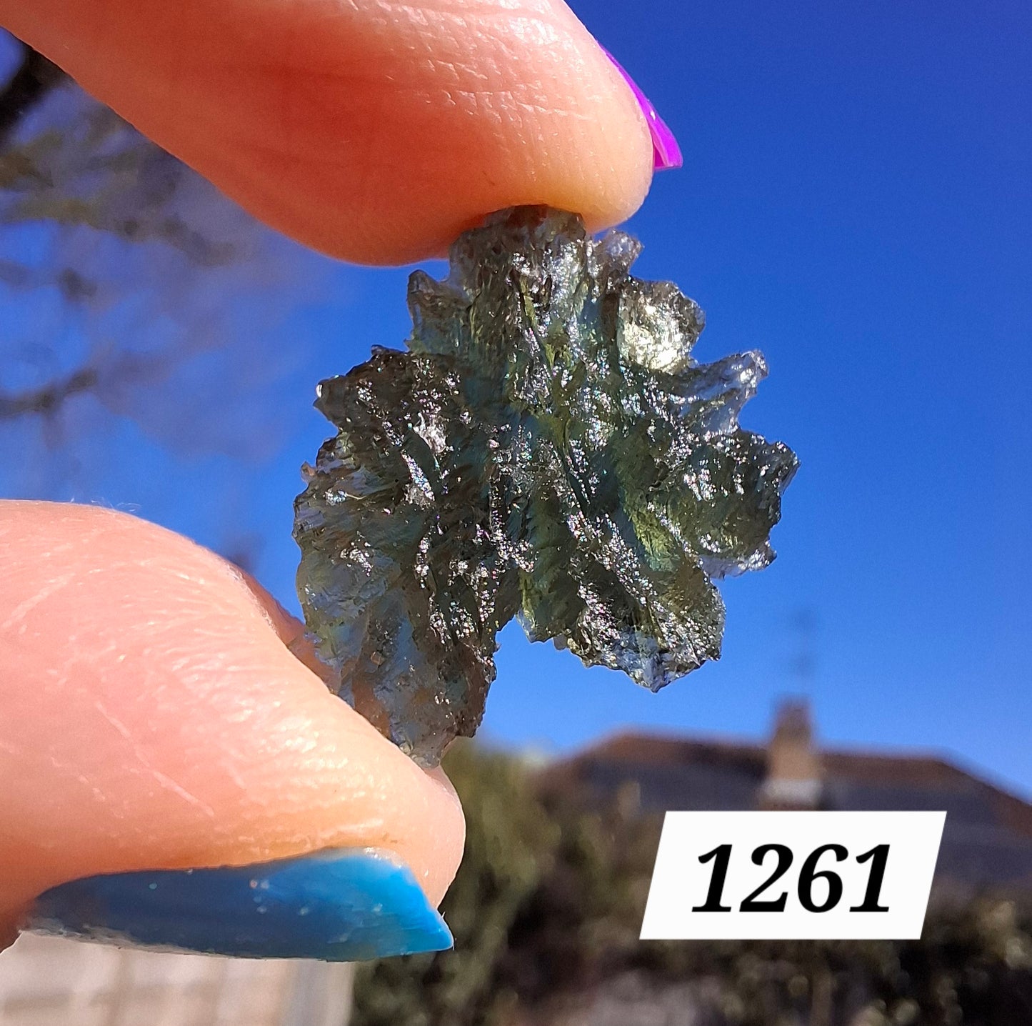 Moldavite Piece, JEZKOVNA BESEDNICE, 1.79g, Tektite (Ref: 1261)