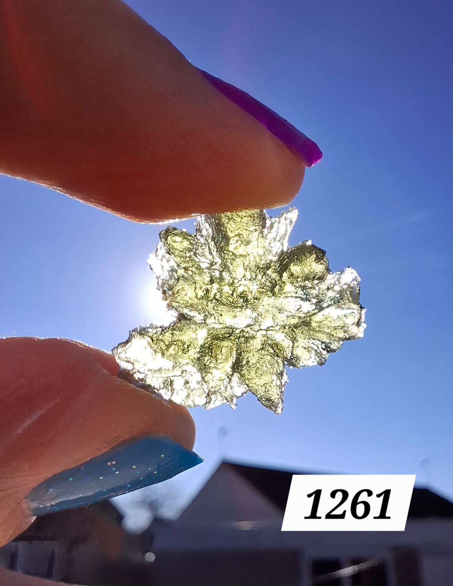 Moldavite Piece, JEZKOVNA BESEDNICE, 1.79g, Tektite (Ref: 1261)