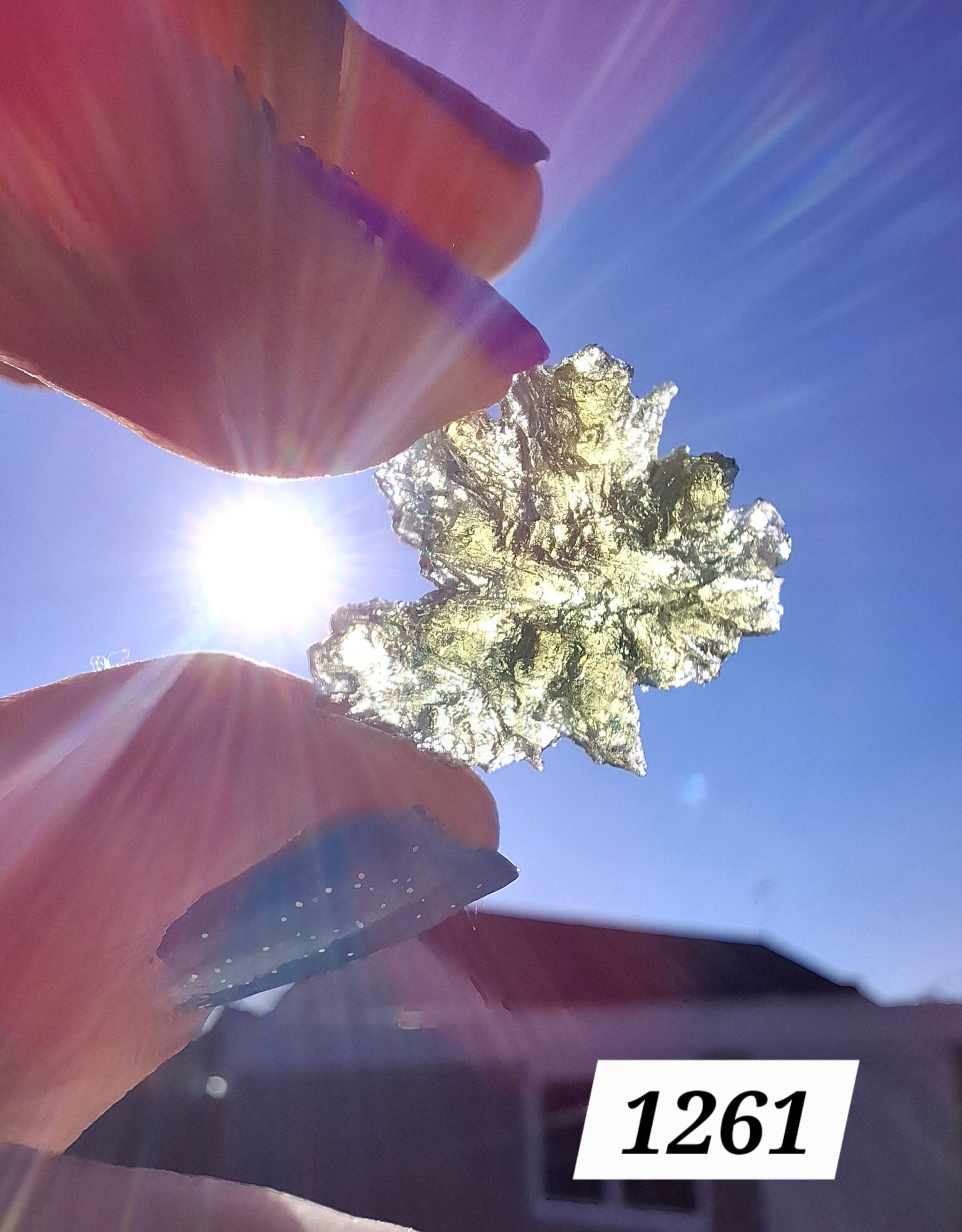 Moldavite Piece, JEZKOVNA BESEDNICE, 1.79g, Tektite (Ref: 1261)
