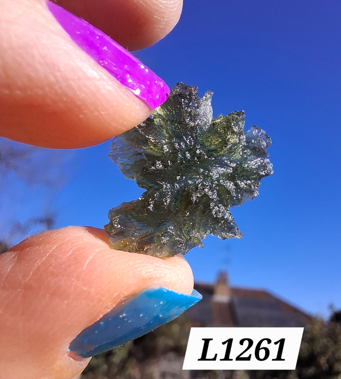 Moldavite Piece, JEZKOVNA BESEDNICE, 1.79g, Tektite (Ref: 1261)